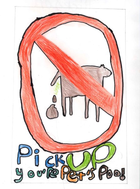 Pick up the dog poo poster